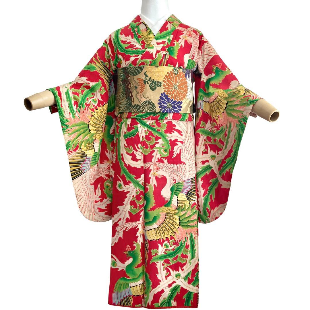 ★レトロ　アンティーク　女の子　子供着物　ジュニア　十三詣り　袴　大正ロマン