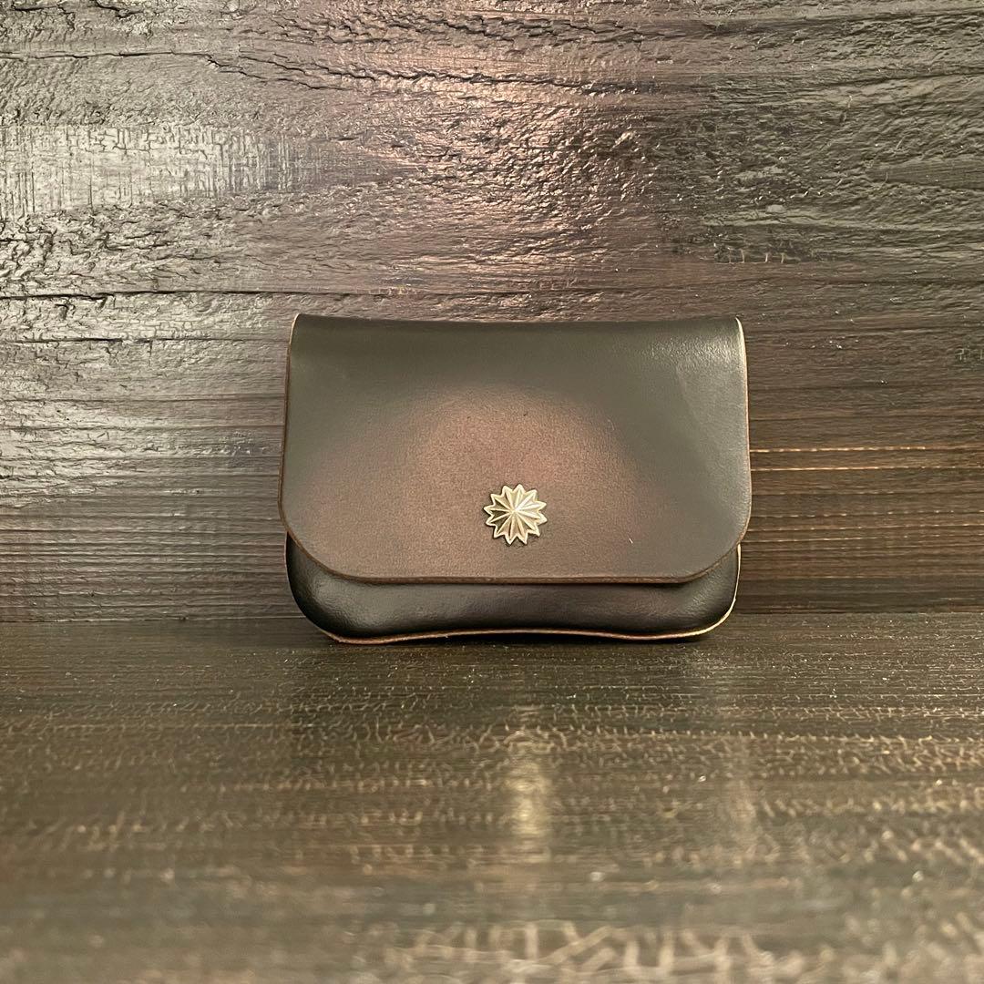 HORWEENクロムエクセル　フラップケースS コンチョカスタム　シルバー925