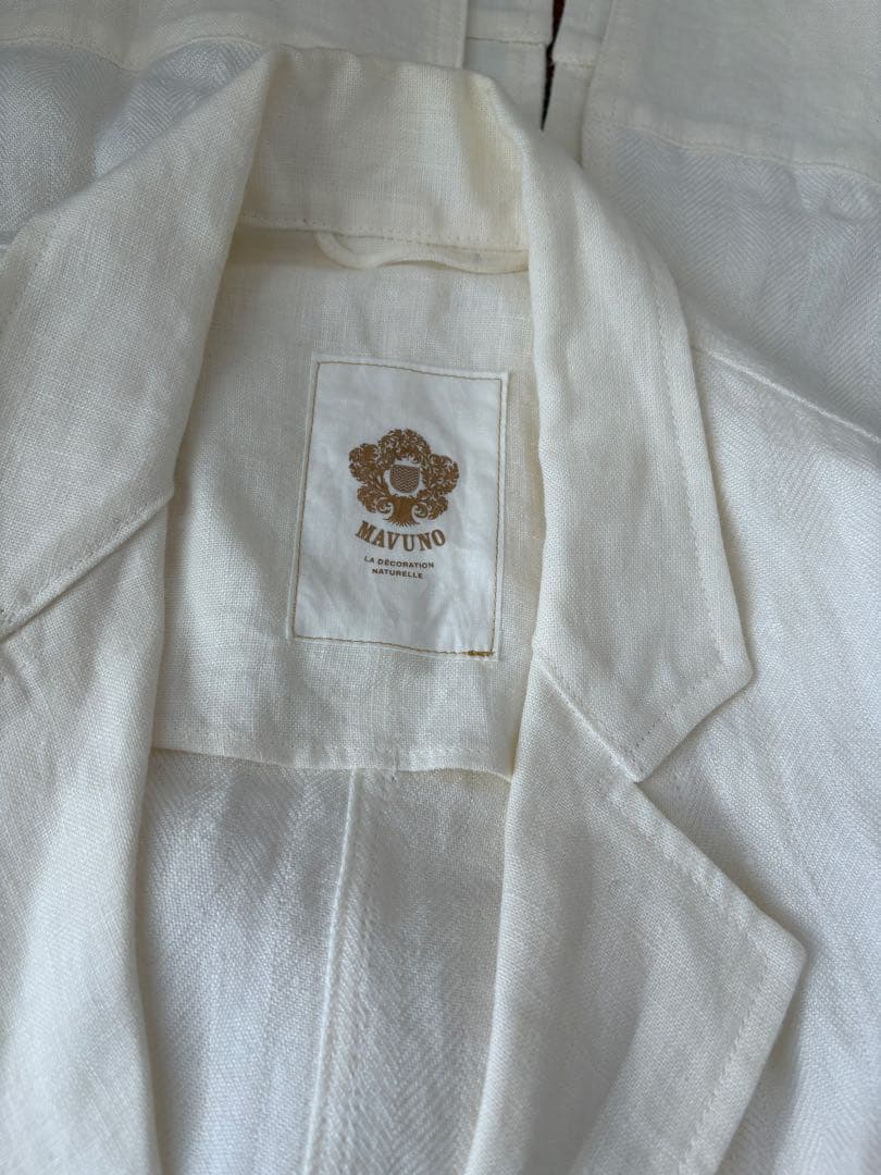 試着のみ　mavuno リネン　アトリエコート