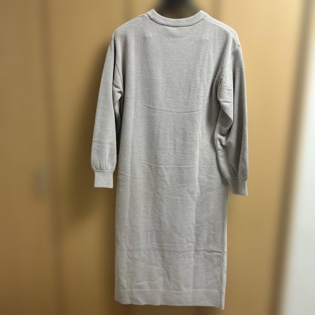 ジェラートピケ　ツインキャットジャガードワンピース　猫　タグ付き　ベージュ