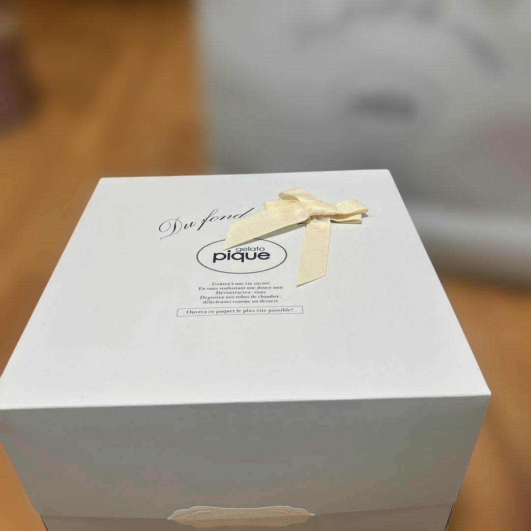 ジェラートピケ　ツインキャットジャガードワンピース　猫　タグ付き　ベージュ