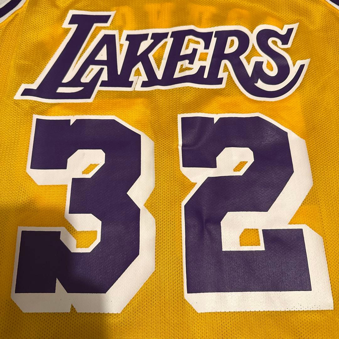 80's LA・レイカーズ マジック・ジョンソン レプリカユニフォーム イエロー