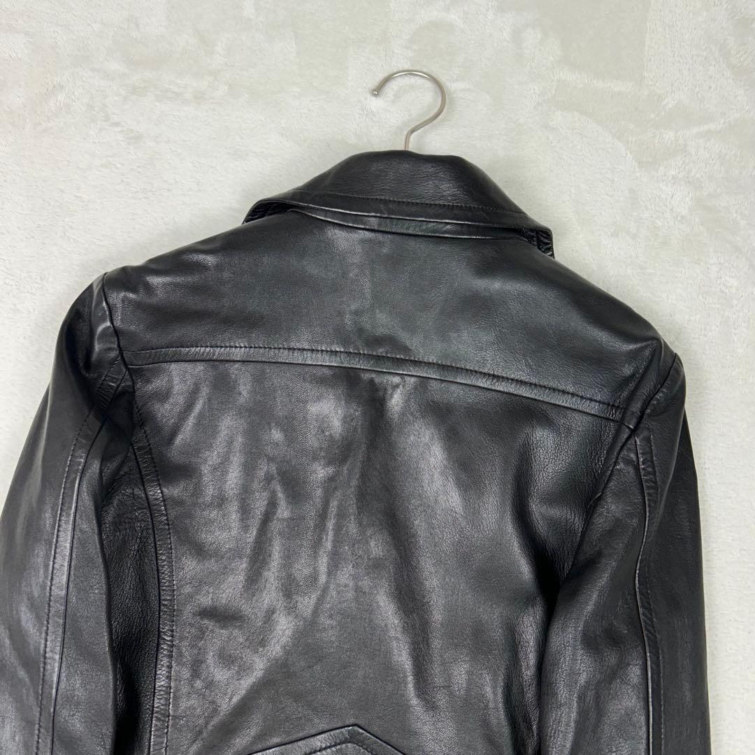 美品♡ポールスミス ラムレザーダブルライダースジャケット マルチストライプ 現行