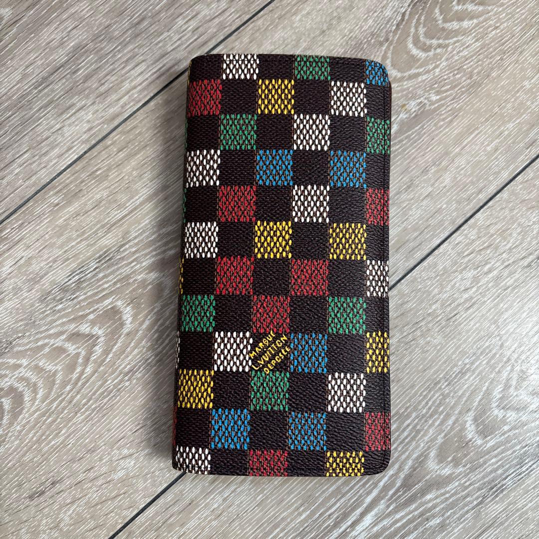 Louis Vuitton ダミエ　エベヌ　ポルトフォイユ　ブラザ