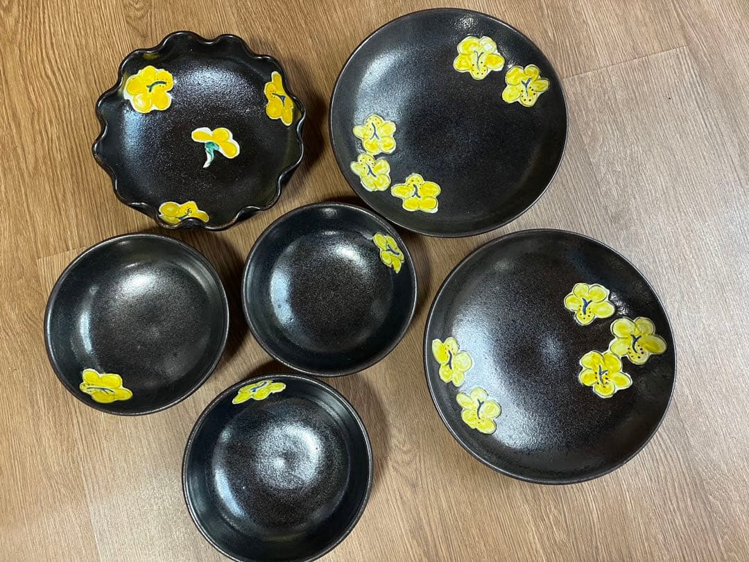 沖縄　やちむん　相馬正和氏作品　6点セット