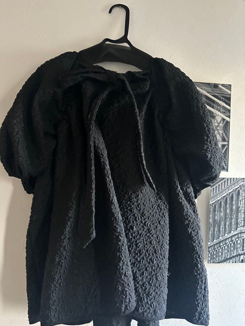 セシリーバンセン　リボン付きボリュームスリーブ　cecilie bahnsen