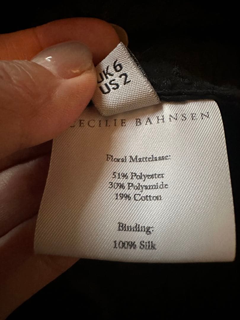 セシリーバンセン　リボン付きボリュームスリーブ　cecilie bahnsen