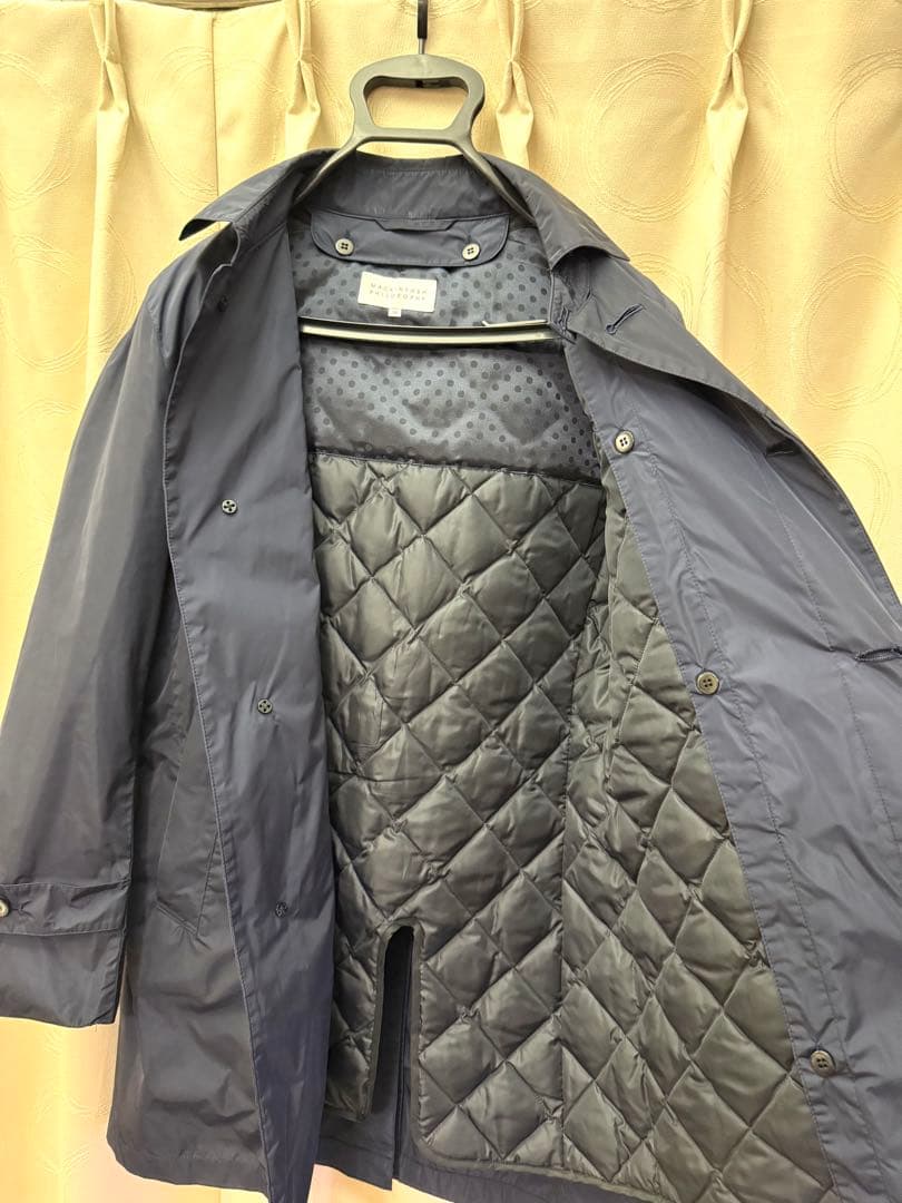 【Ken】MACKINTOSH ダウンライナー付ステンカラーコートネイビー