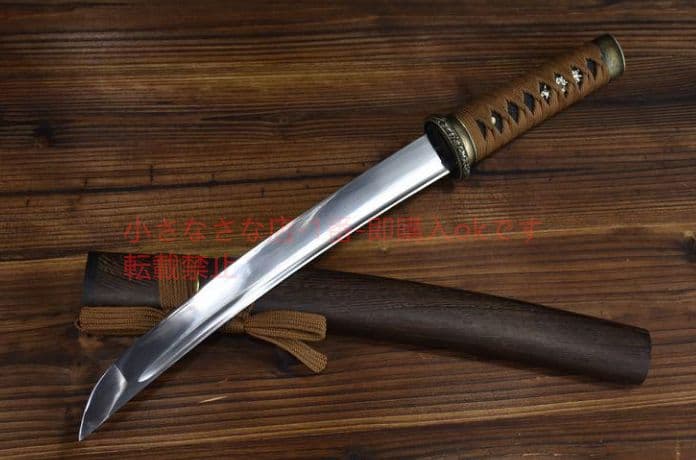 菊一文脇差短刀 日本刀 模造刀 模擬刀 武蔵 肋差 刀装具