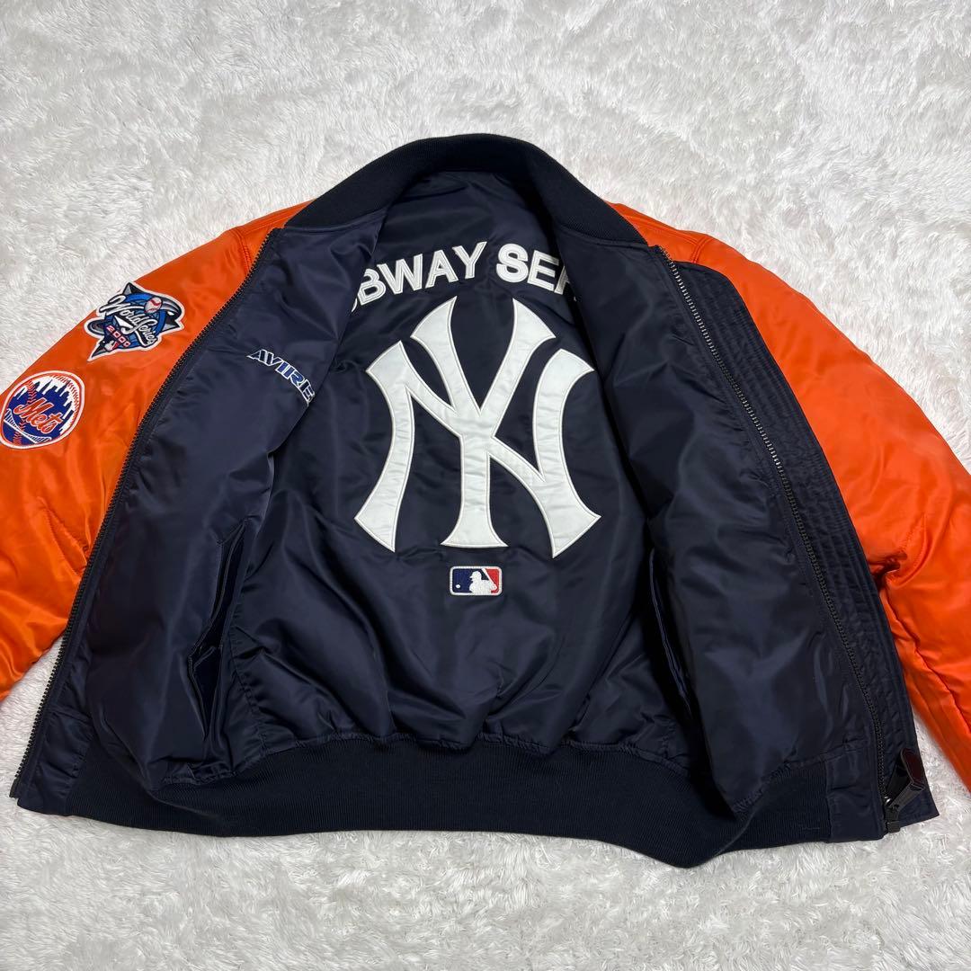 【極美品✨】AVIREX MA-1 ヤンキース メッツ リバーシブル MLB