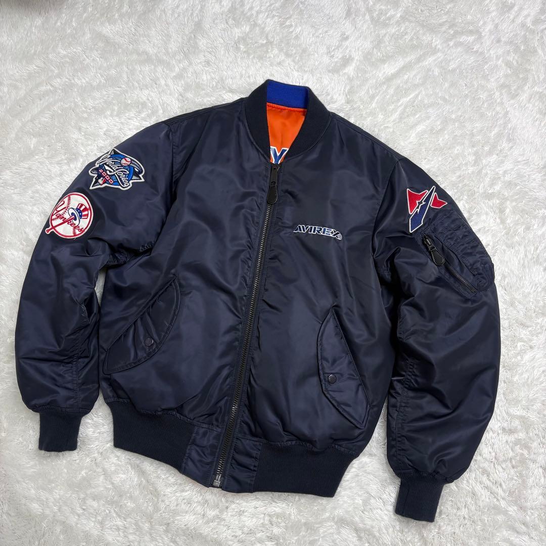 【極美品✨】AVIREX MA-1 ヤンキース メッツ リバーシブル MLB