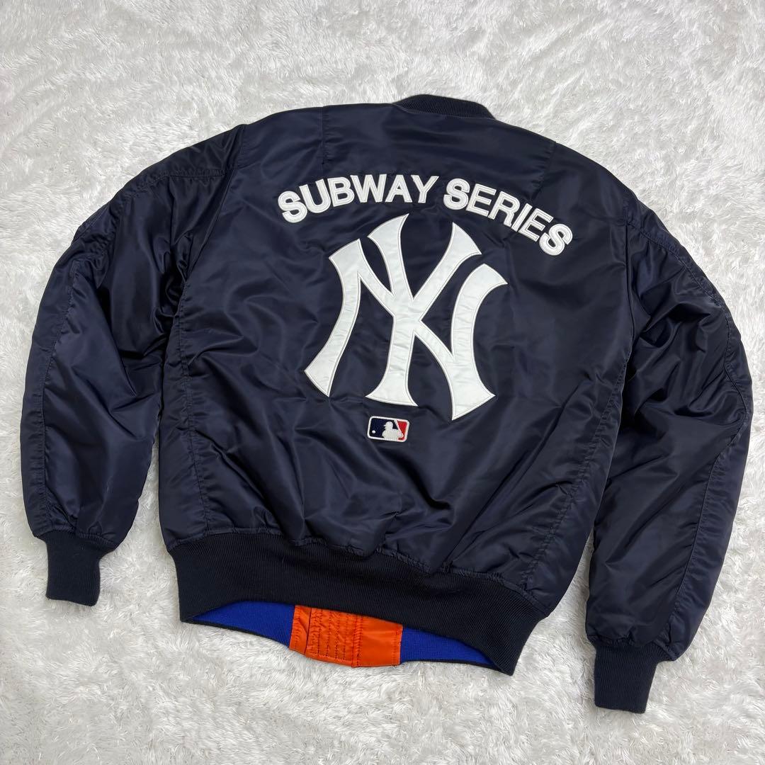 【極美品✨】AVIREX MA-1 ヤンキース メッツ リバーシブル MLB