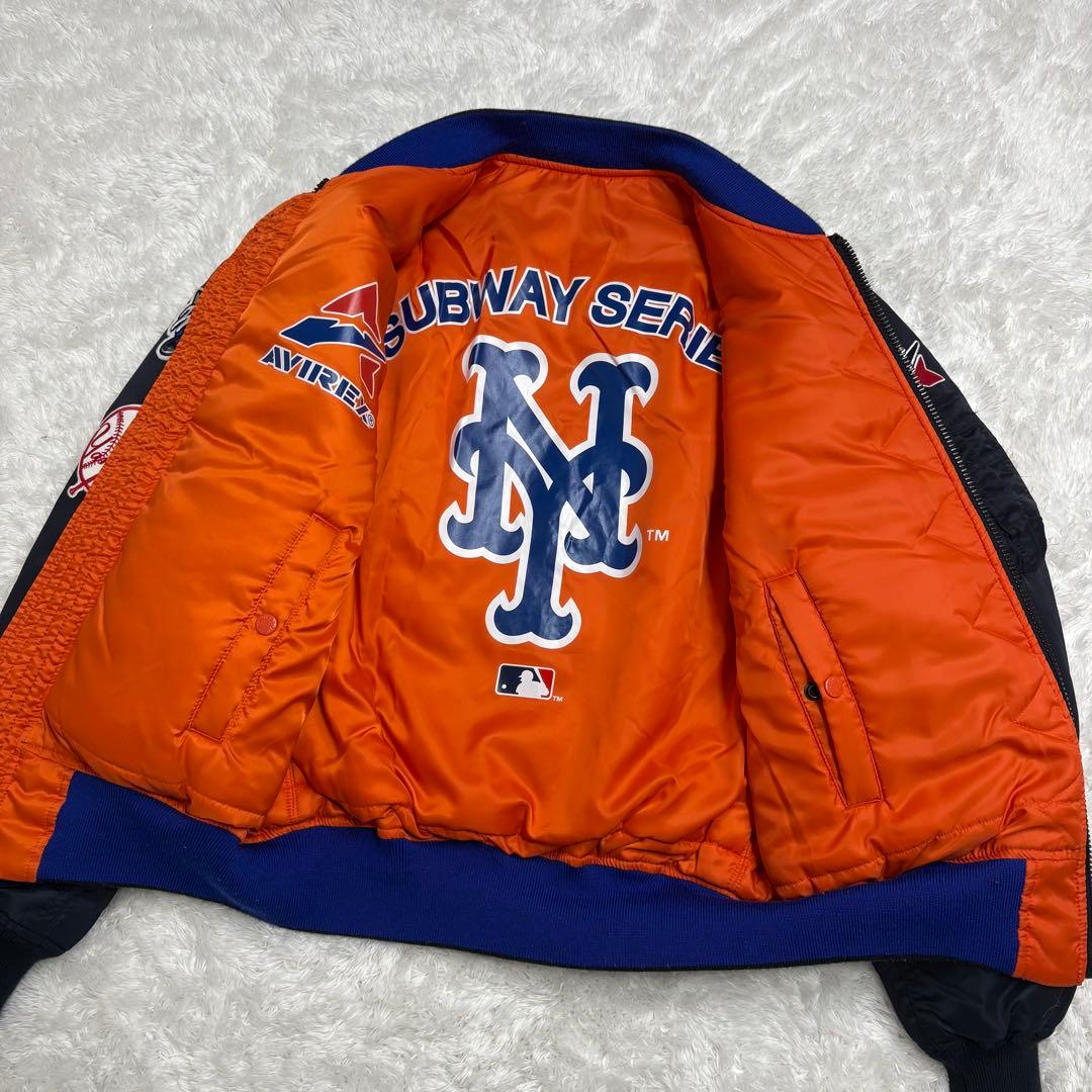 【極美品✨】AVIREX MA-1 ヤンキース メッツ リバーシブル MLB