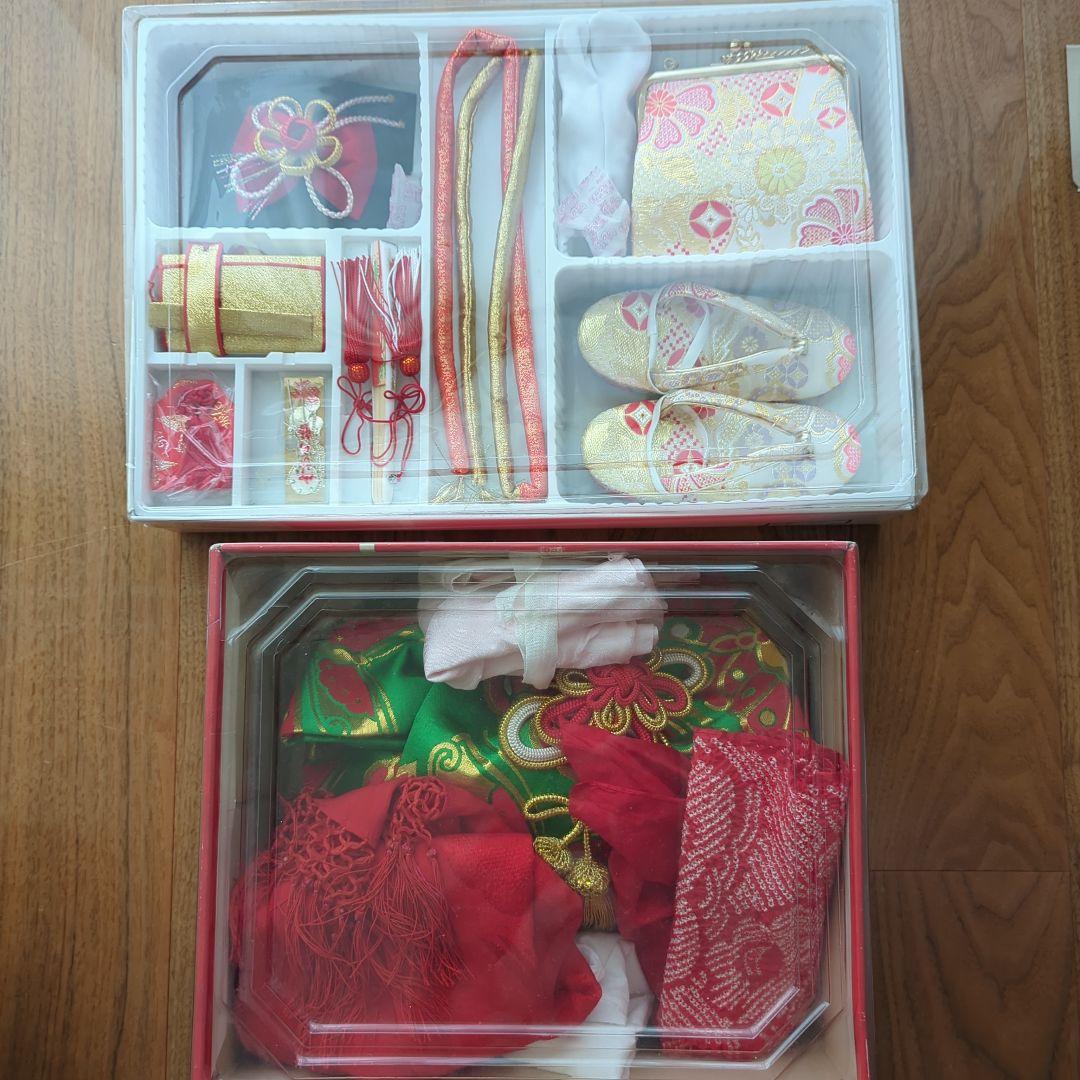 七五三　三歳　女の子　生絹　着物セット