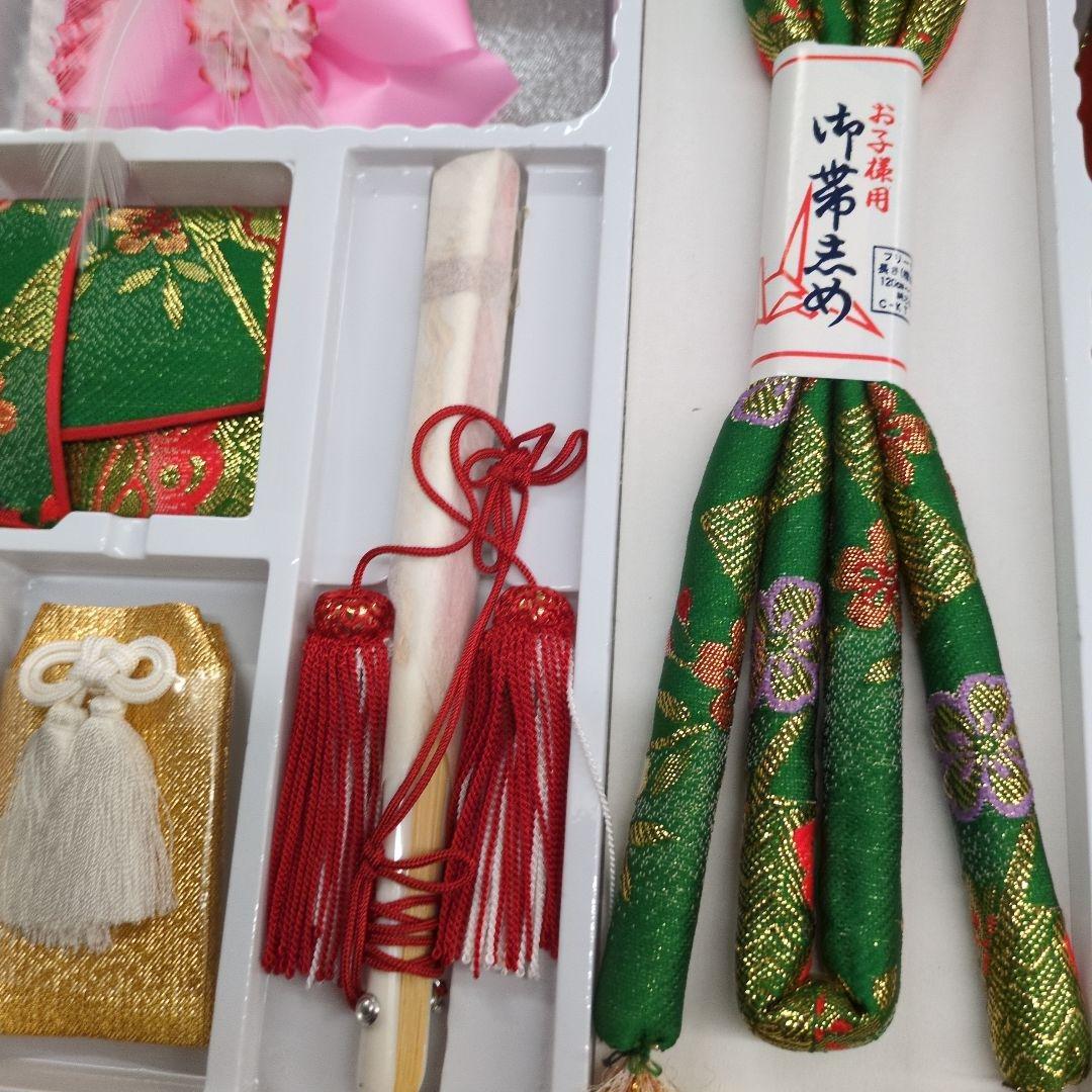 七五三はこせこセット16.5センチ未使用タグ付き緑