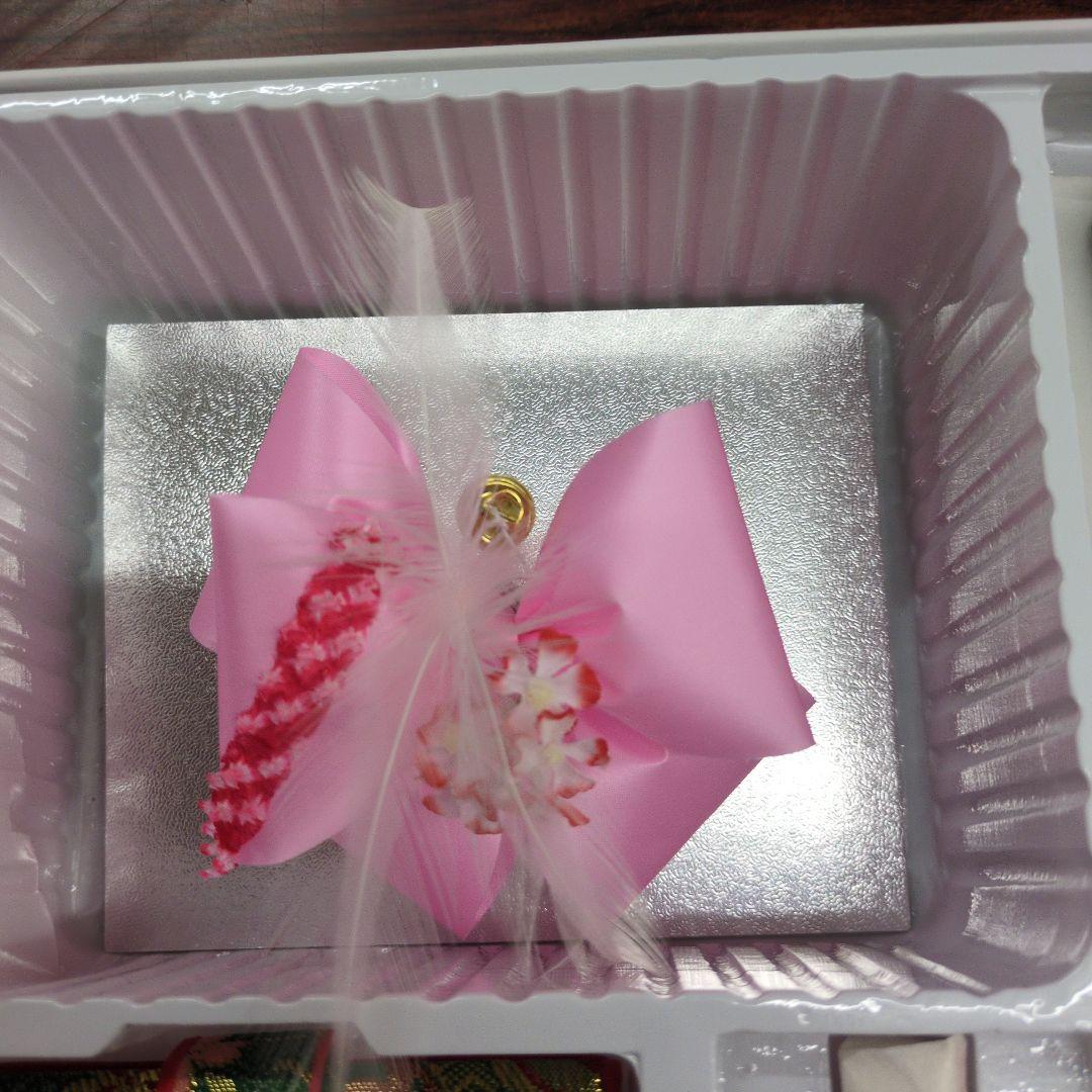 七五三はこせこセット16.5センチ未使用タグ付き緑