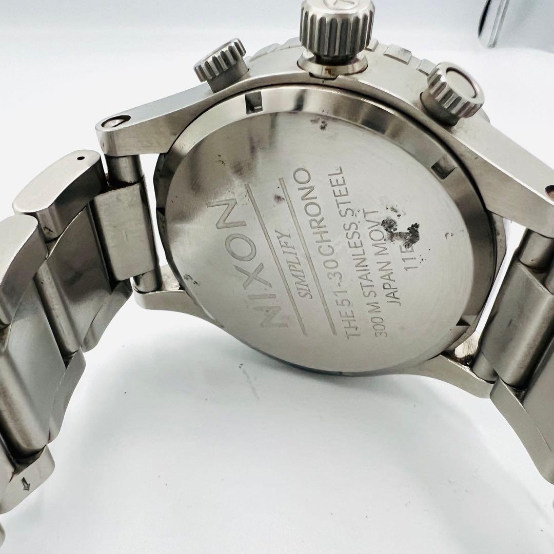 Nixon ニクソン 51-30 クロノグラフ白　ダイバーズウォッチ