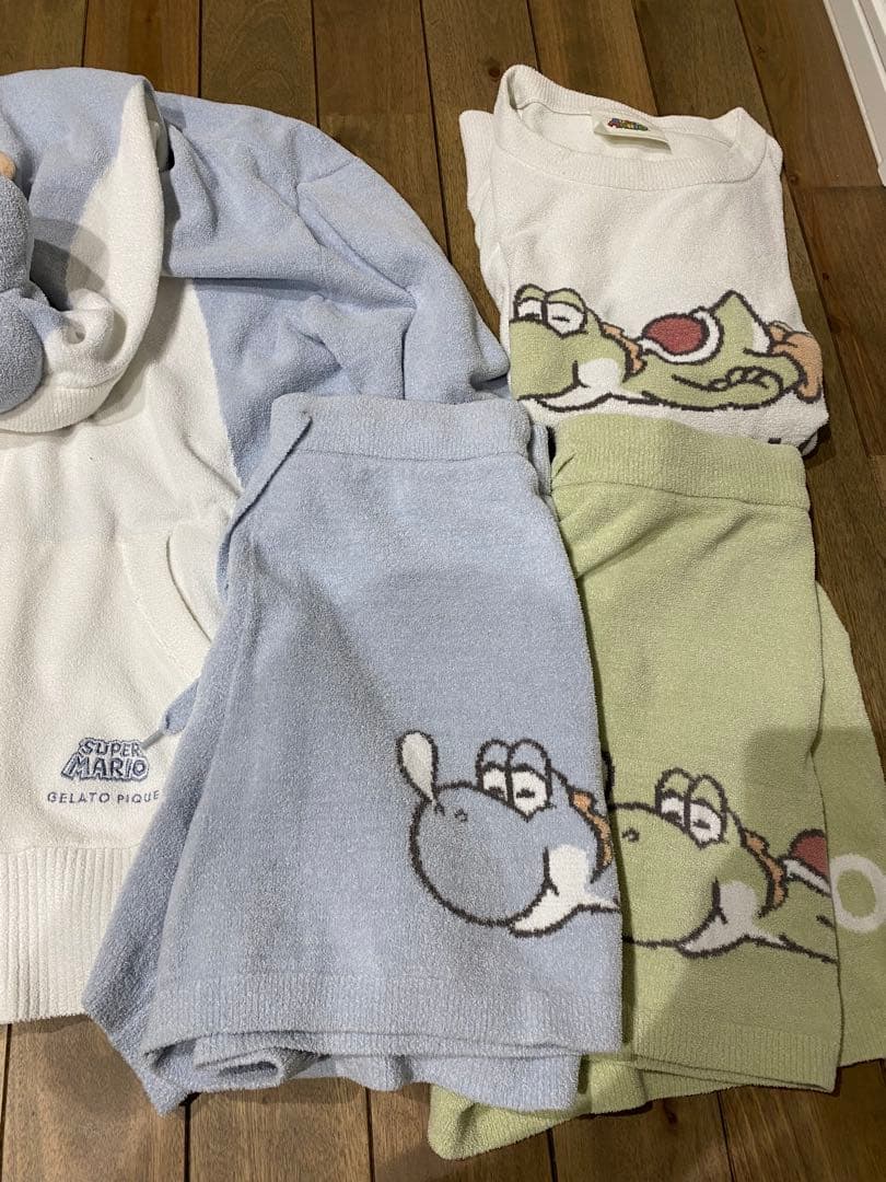 スーパーマリオ ヨッシールームウェア　上下2セット