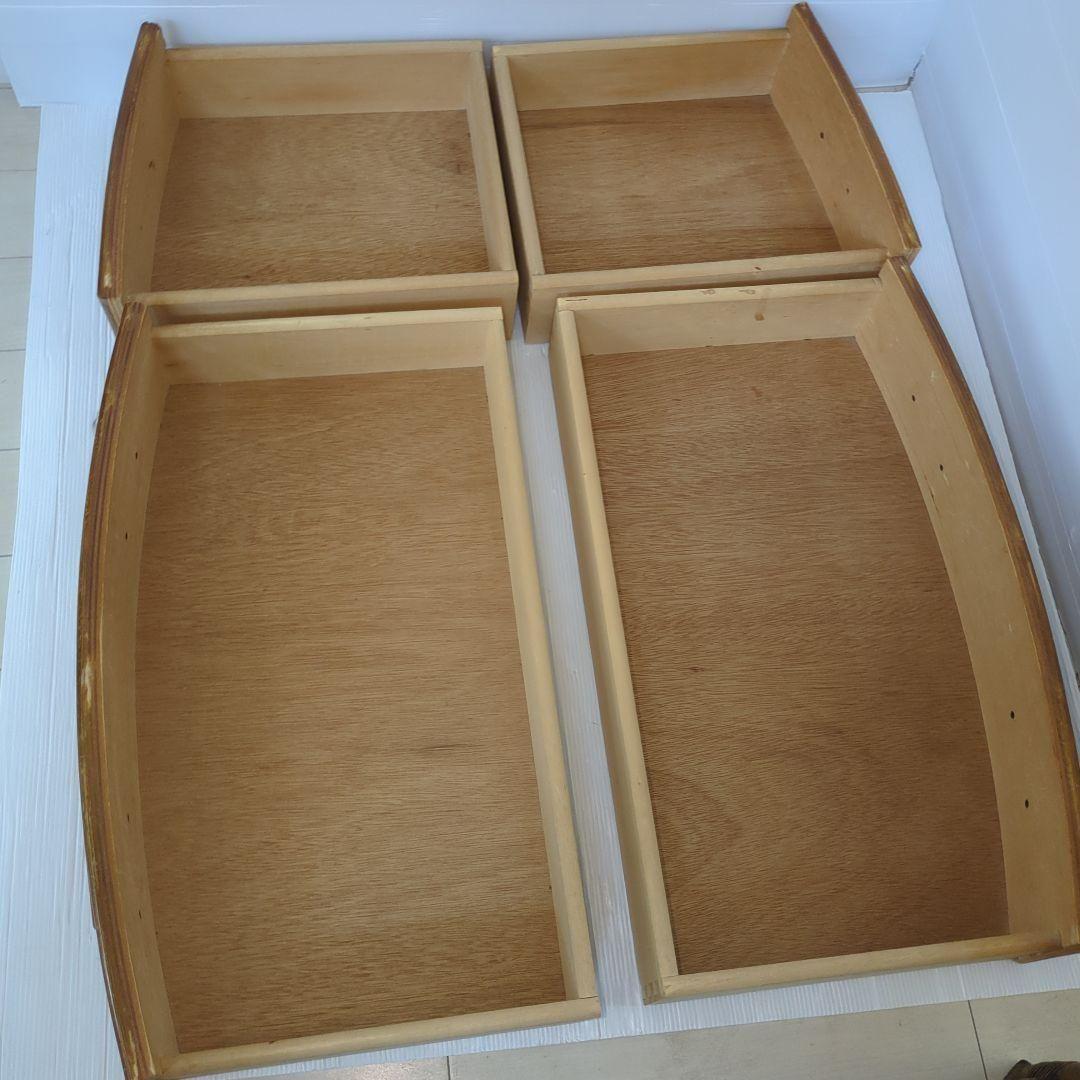 古家具◾️ナチュラル天然素材 5杯 籐ラタンチェスト/ 整理棚