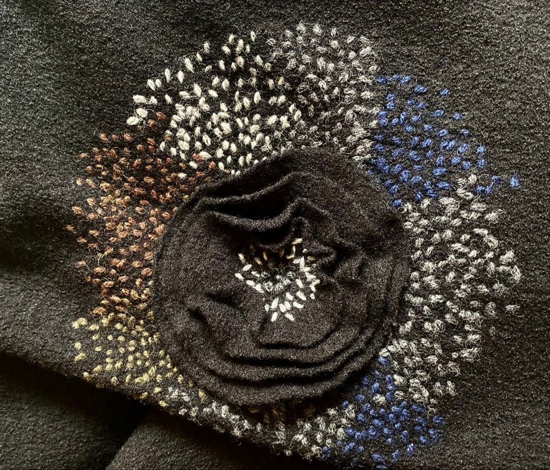 限定値下　ヨーガンレール　ウールフェルト　手刺繍　ショートコート　ババグーリ