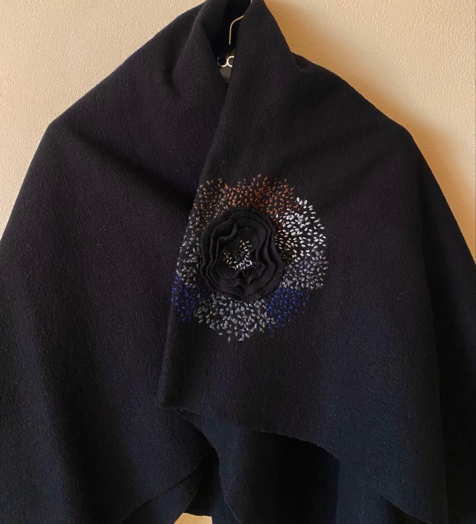 限定値下　ヨーガンレール　ウールフェルト　手刺繍　ショートコート　ババグーリ