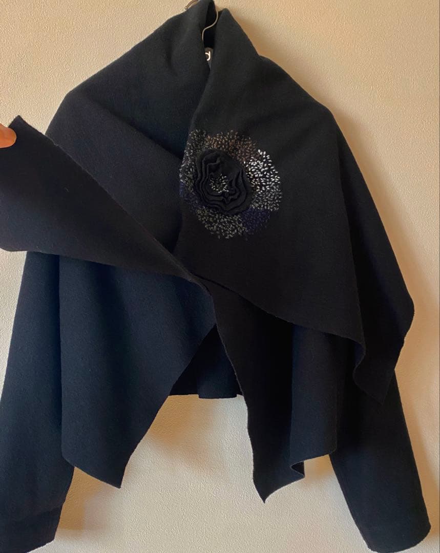 限定値下　ヨーガンレール　ウールフェルト　手刺繍　ショートコート　ババグーリ