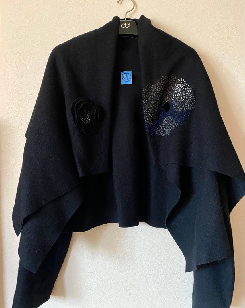 限定値下　ヨーガンレール　ウールフェルト　手刺繍　ショートコート　ババグーリ