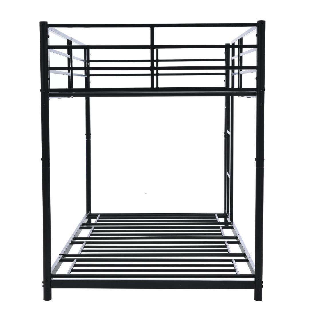 【新作】【ブラック】二段ベッド 2段ベッド スチール耐震 ベッド シングル社員寮