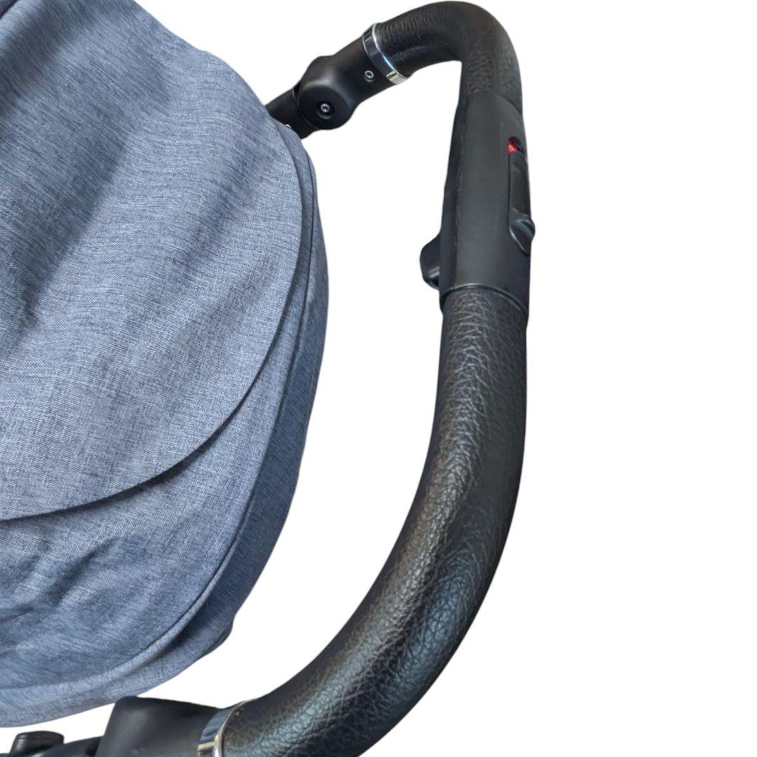 極美品 アップリカ 最上級ベビーカー オプティア クッション グレイス ネイビー