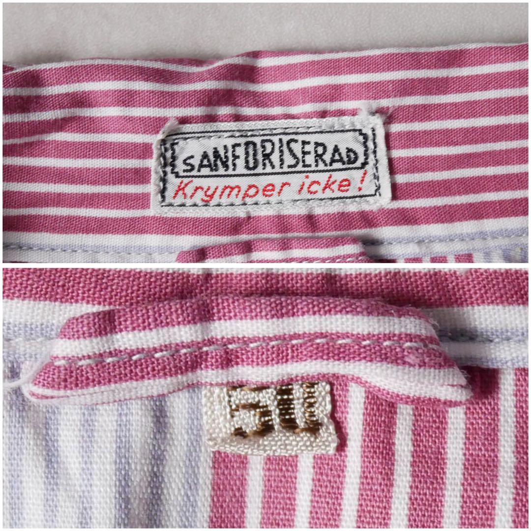 50s ユーロ パジャマ シャツ レッド 50