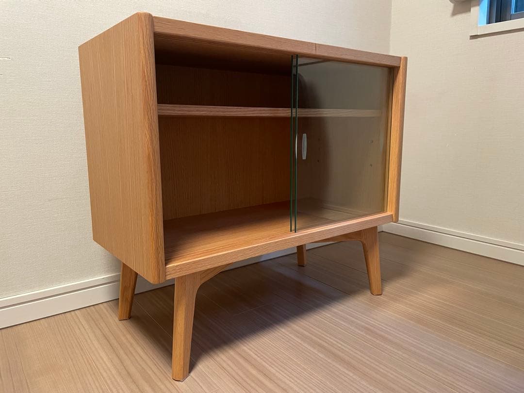 マルニ60+ コンビネーション ガラスドアシェルフ　脚組付き