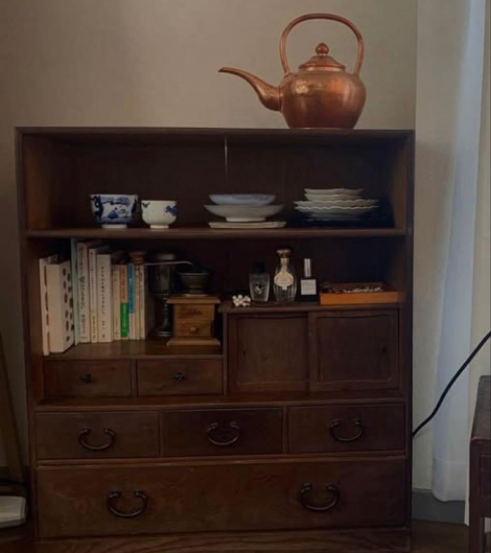 古道具　アンティーク　木製棚