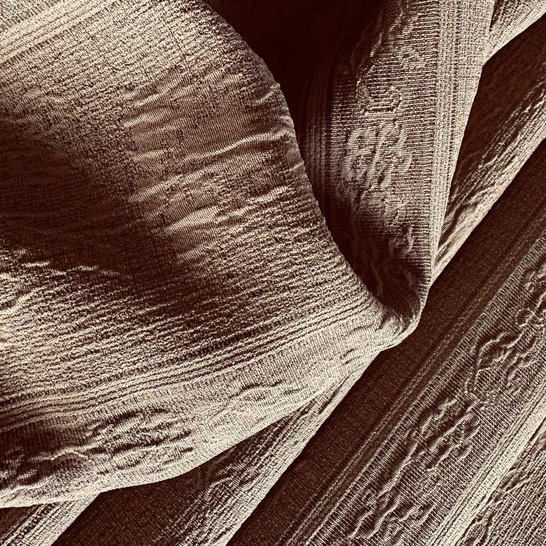 ドレープ　カーテン　幅200cm×丈200cm2枚　ブラウン