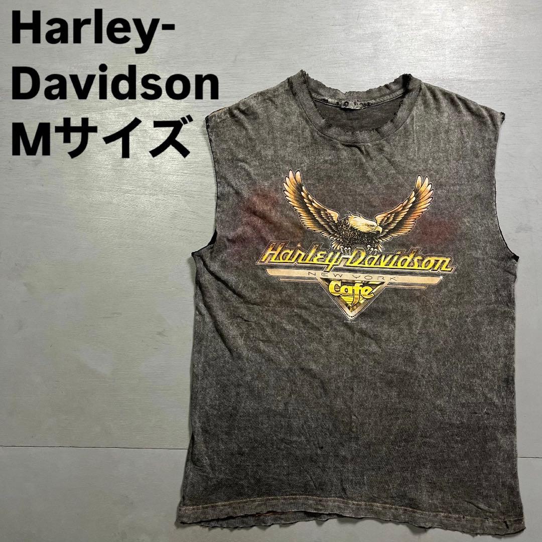 Harley-Davidson タンクトップ　ノースリーブ　フェード　襤褸　ボロ