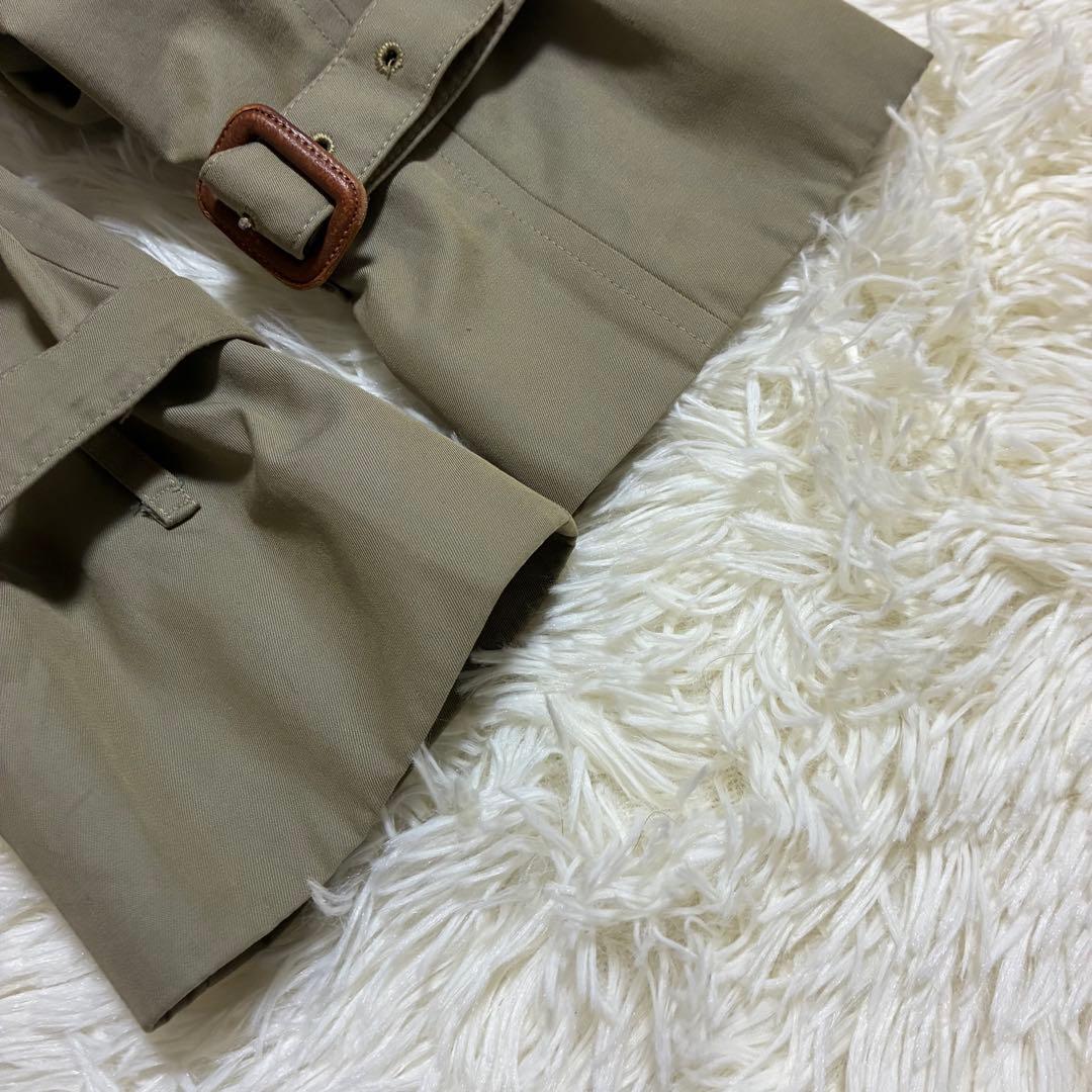 着丈114cm 英国製　玉虫色　バーバリー　トレンチコート　ライナー　ベルト