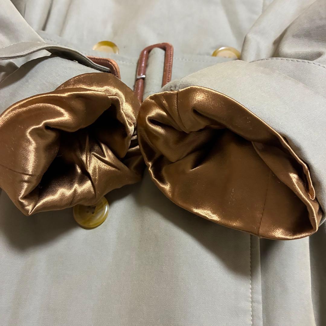 着丈114cm 英国製　玉虫色　バーバリー　トレンチコート　ライナー　ベルト