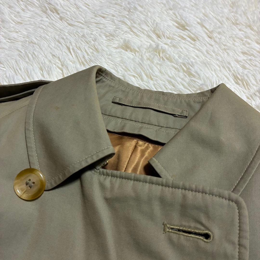 着丈114cm 英国製　玉虫色　バーバリー　トレンチコート　ライナー　ベルト