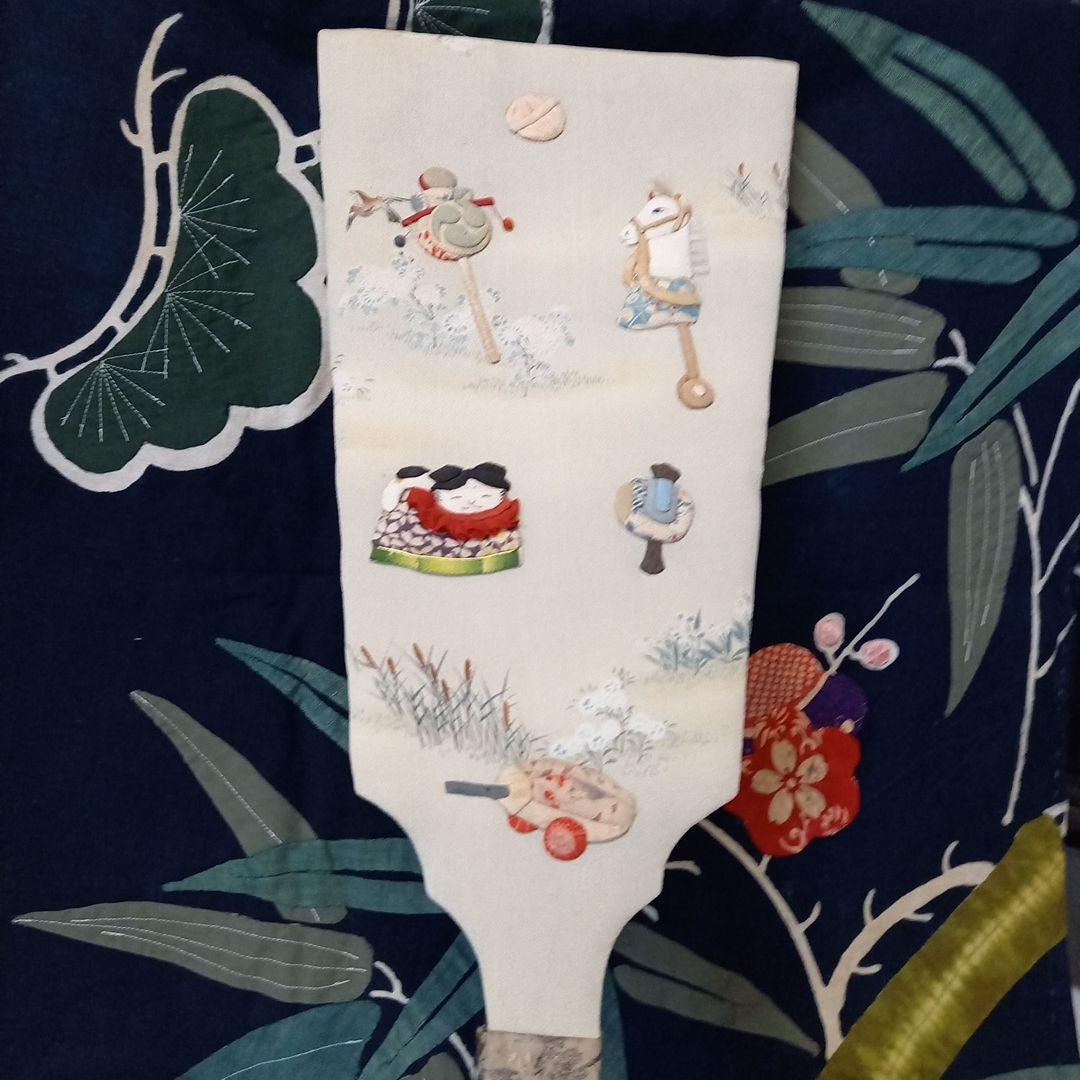 縮緬細工押絵、縁起物羽子板飾り