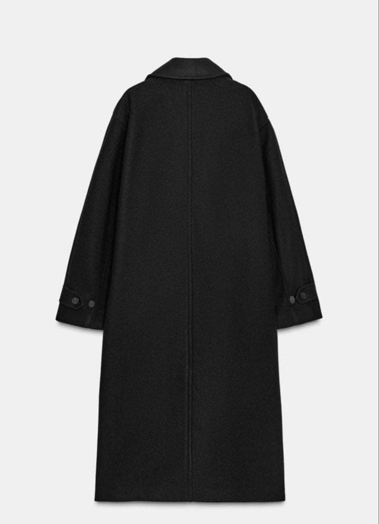 ZARA ソフトオーバーサイズコート　ブラック