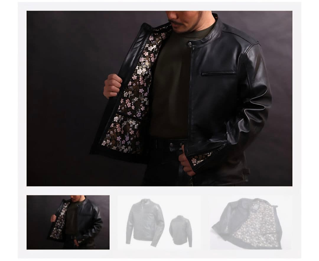 DEGNER金襴レザージャケット(桧垣桜)