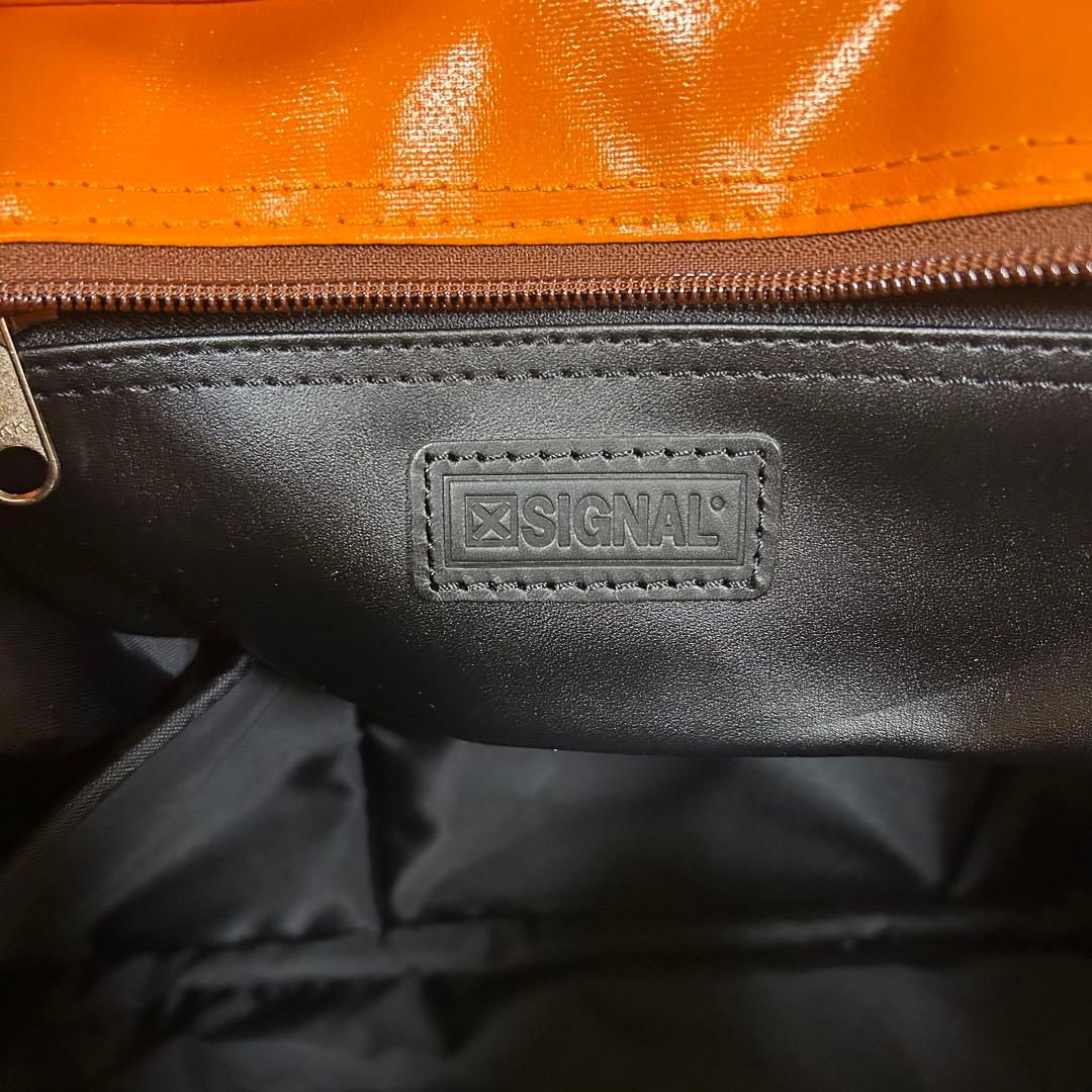 森野帆布　新品　2way トートバッグ　オレンジ　撥水SIGNAL FLAG