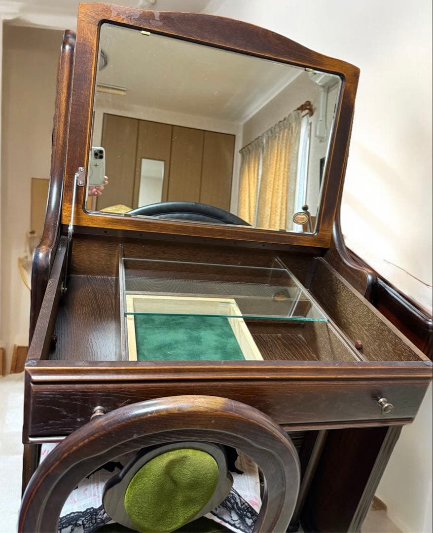 ①【机本体】ATLANTA デスクビューロドレッサ(②引き出し③椅子、出品中)