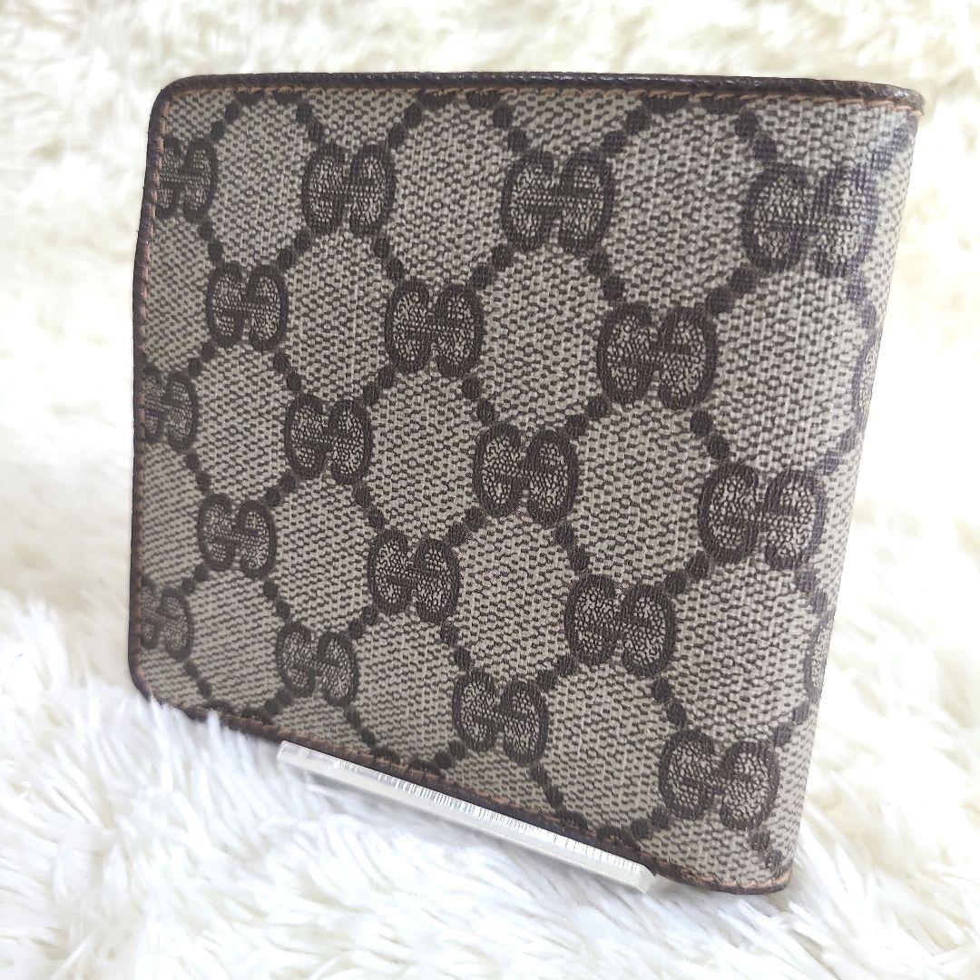 GUCCI グッチ 二つ折り財布 GG柄 オールドグッチ PVC 総柄