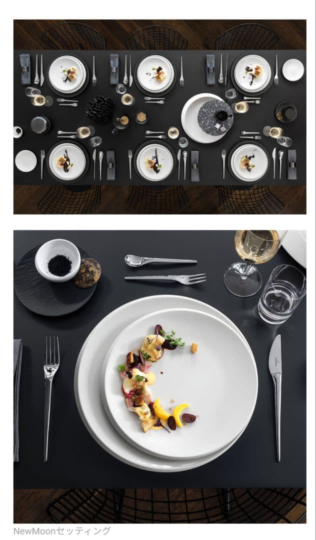 ビレロイ＆ボッホ　ニュームーン　ボウル　2サイズ4枚