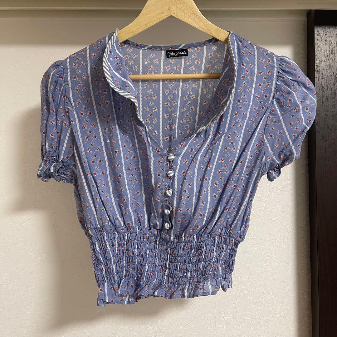 Verybrain フラワーシャツ 半袖