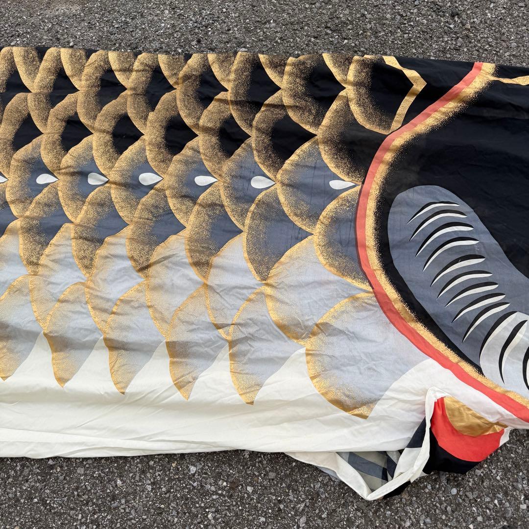 ‪☆鯉のぼり 黒‪☆約7m 金色