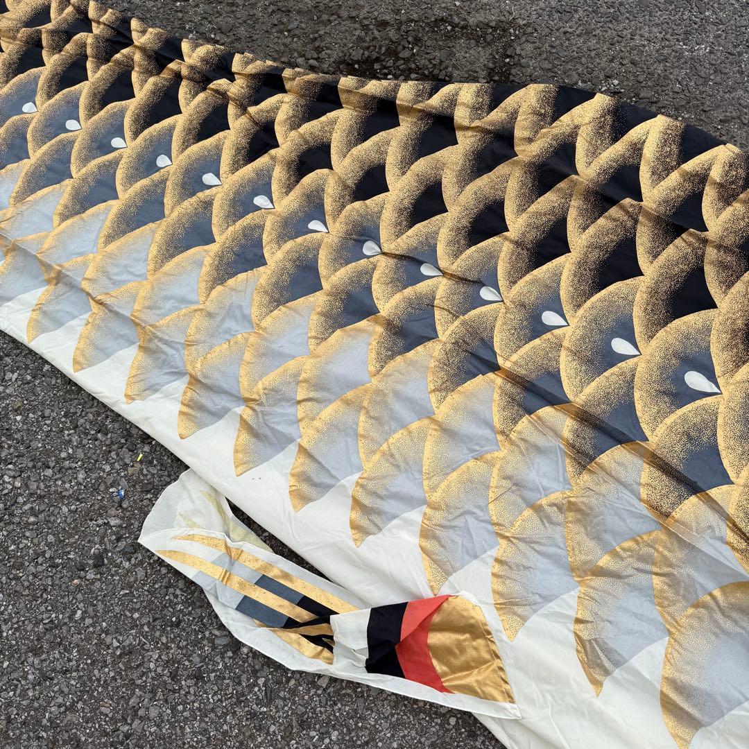 ‪☆鯉のぼり 黒‪☆約7m 金色