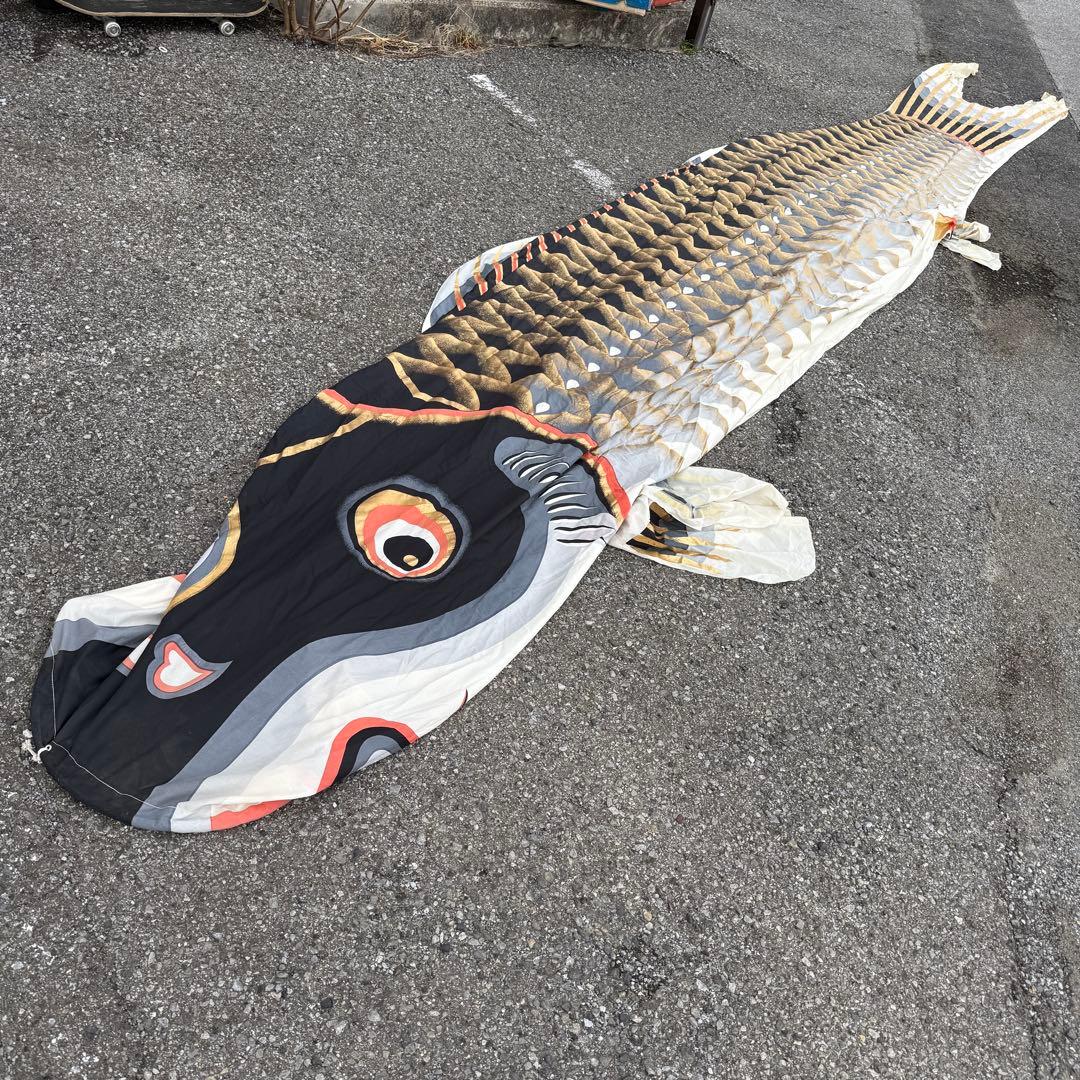 ‪☆鯉のぼり 黒‪☆約7m 金色