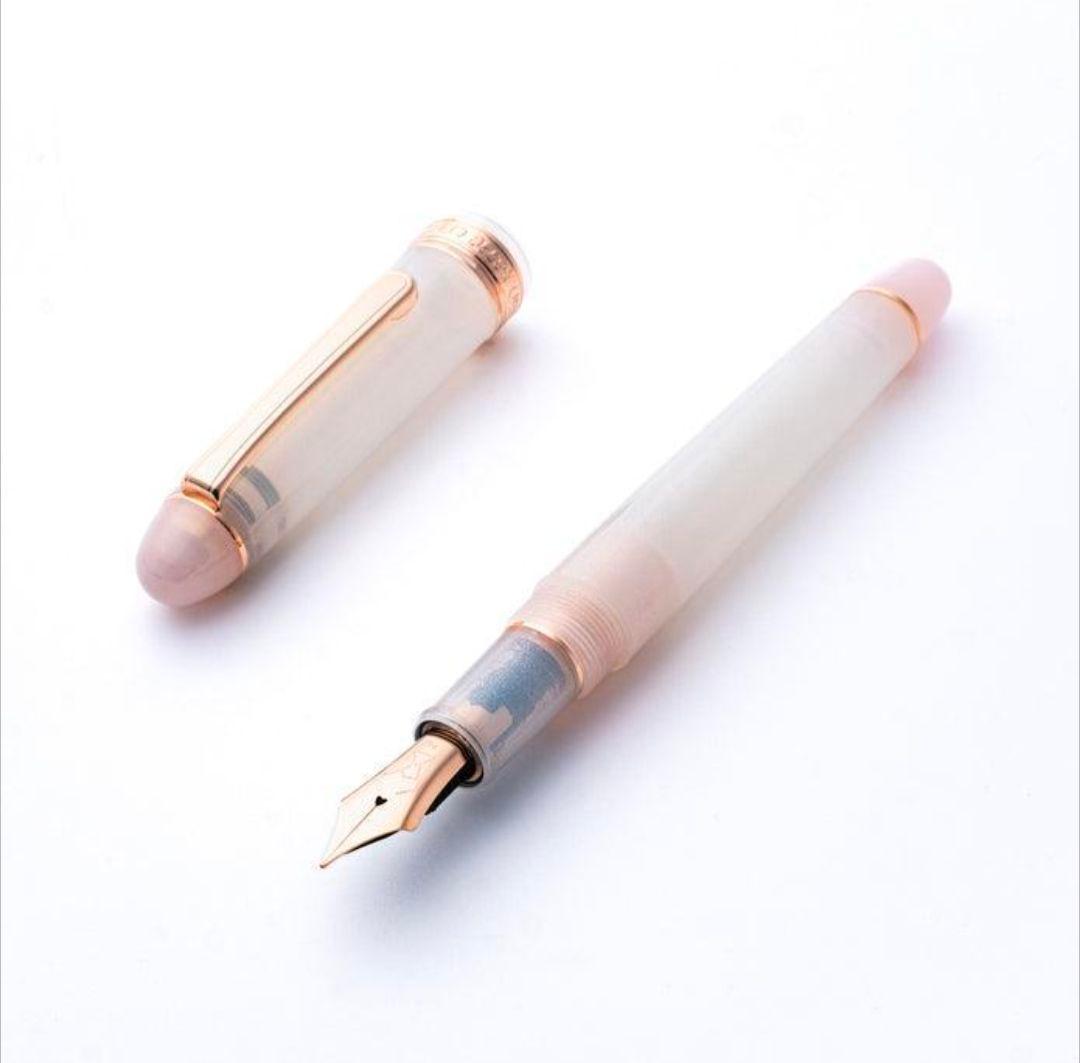 【新品】万年筆　八文字屋オリジナル　初雪　細字F