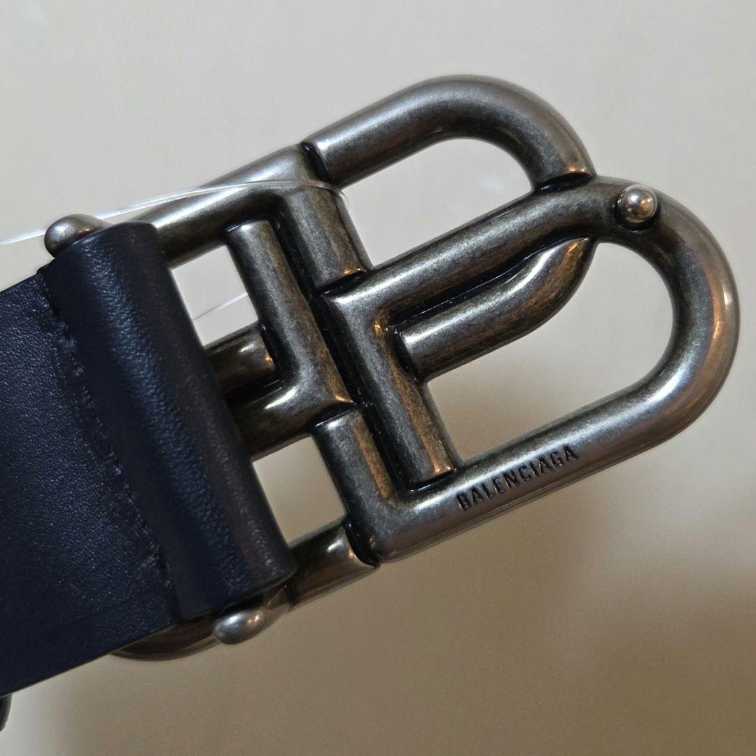 BALENCIAGA BBロゴ レザーベルト